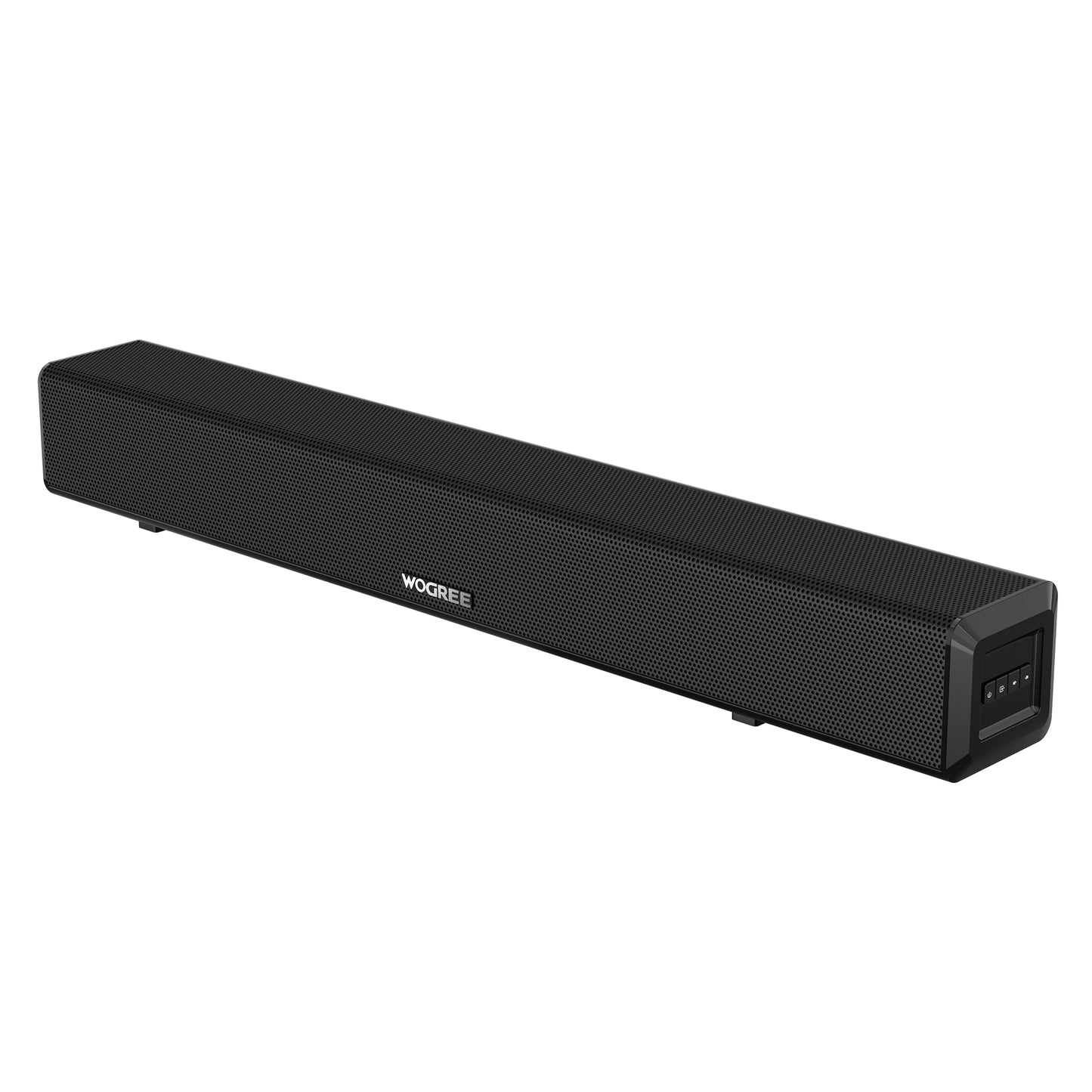 Wogree 2.1ch Soundbar with Built-in Subwoofer, 80W 24 Inch Compact Small Sound Bars for TVs, Home Audio TV Speakers Support Bluetooth, HDMI-ARC, Optical, AUX, Line-in, and USB Input