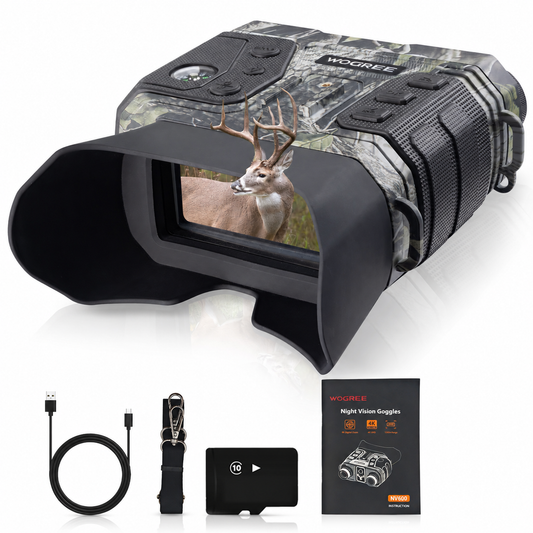 4K Night Vision Binoculars for Adults, 8X Digital Zoom, 1300FT Range