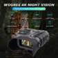 4K Night Vision Binoculars for Adults, 8X Digital Zoom, 1300FT Range
