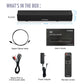 Wogree Mini Soundbar 16-Inch 50W with Bluetooth, Optical, AUX, USB Connection, Small Sound Bar Speakers System for TVs, Home Theater, Gaming, Projectors, PCs, Tablets, Phones
