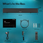 Wogree 2.1ch Soundbar with Built-in Subwoofer, 80W 24 Inch Compact Small Sound Bars for TVs, Home Audio TV Speakers Support Bluetooth, HDMI-ARC, Optical, AUX, Line-in, and USB Input